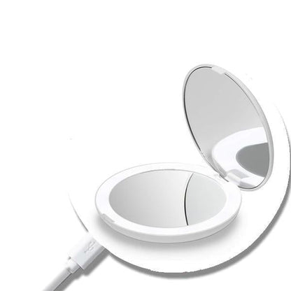 Rechargeable LED Handheld Makeup Mirror