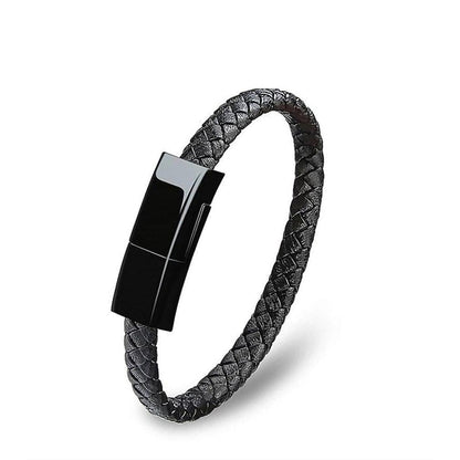 USB Bracelet Charger – Leather Design